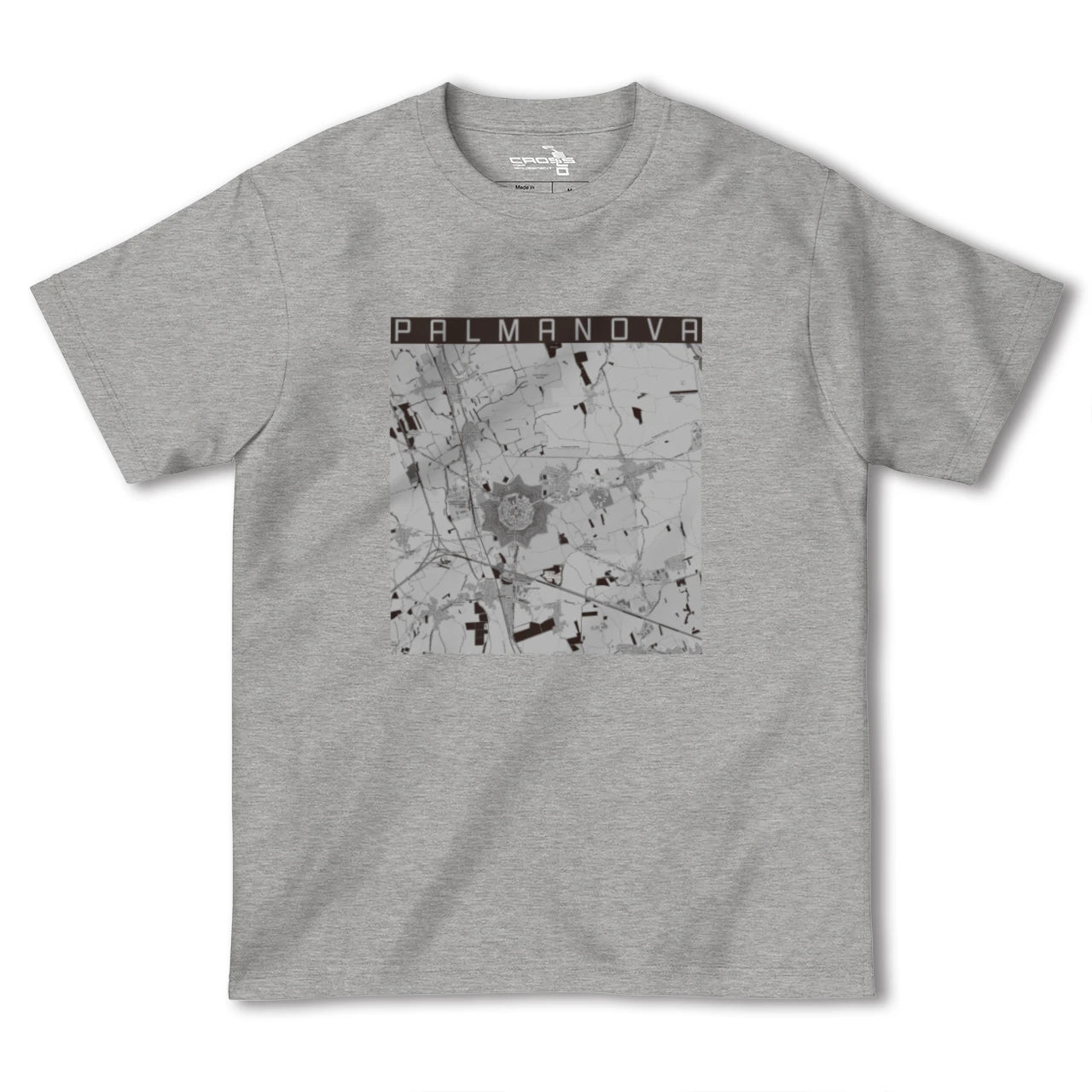 【パルマノーヴァ(イタリア)】地図柄ヘビーウェイトTシャツ