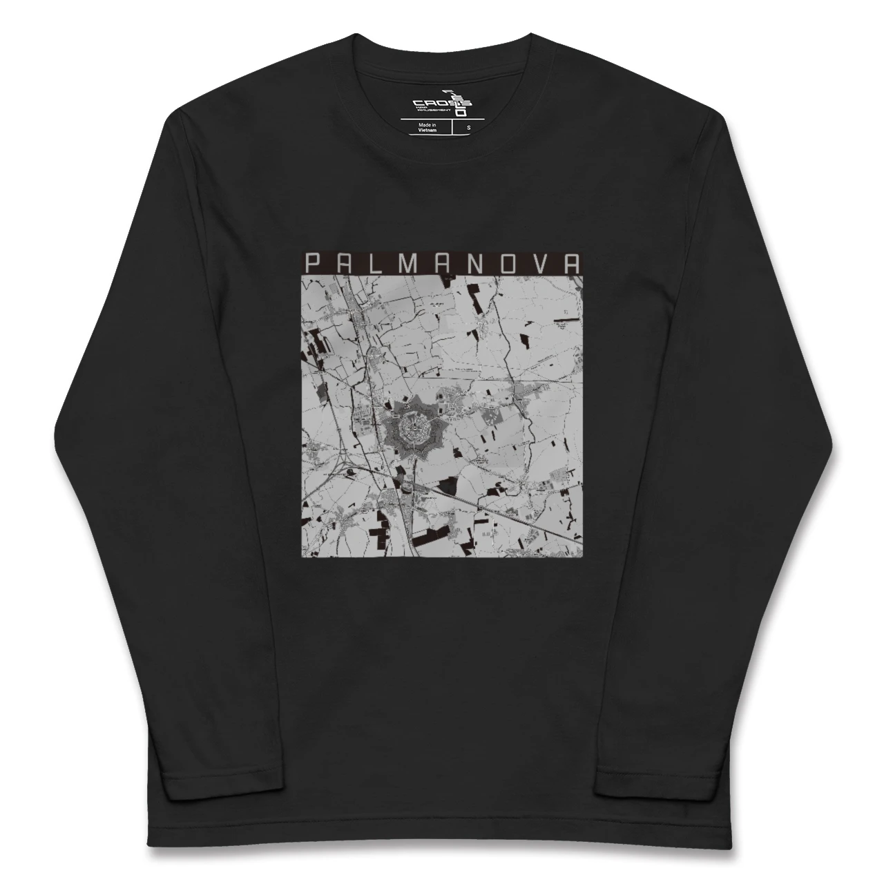 【パルマノーヴァ(イタリア)】地図柄ロングスリーブTシャツ
