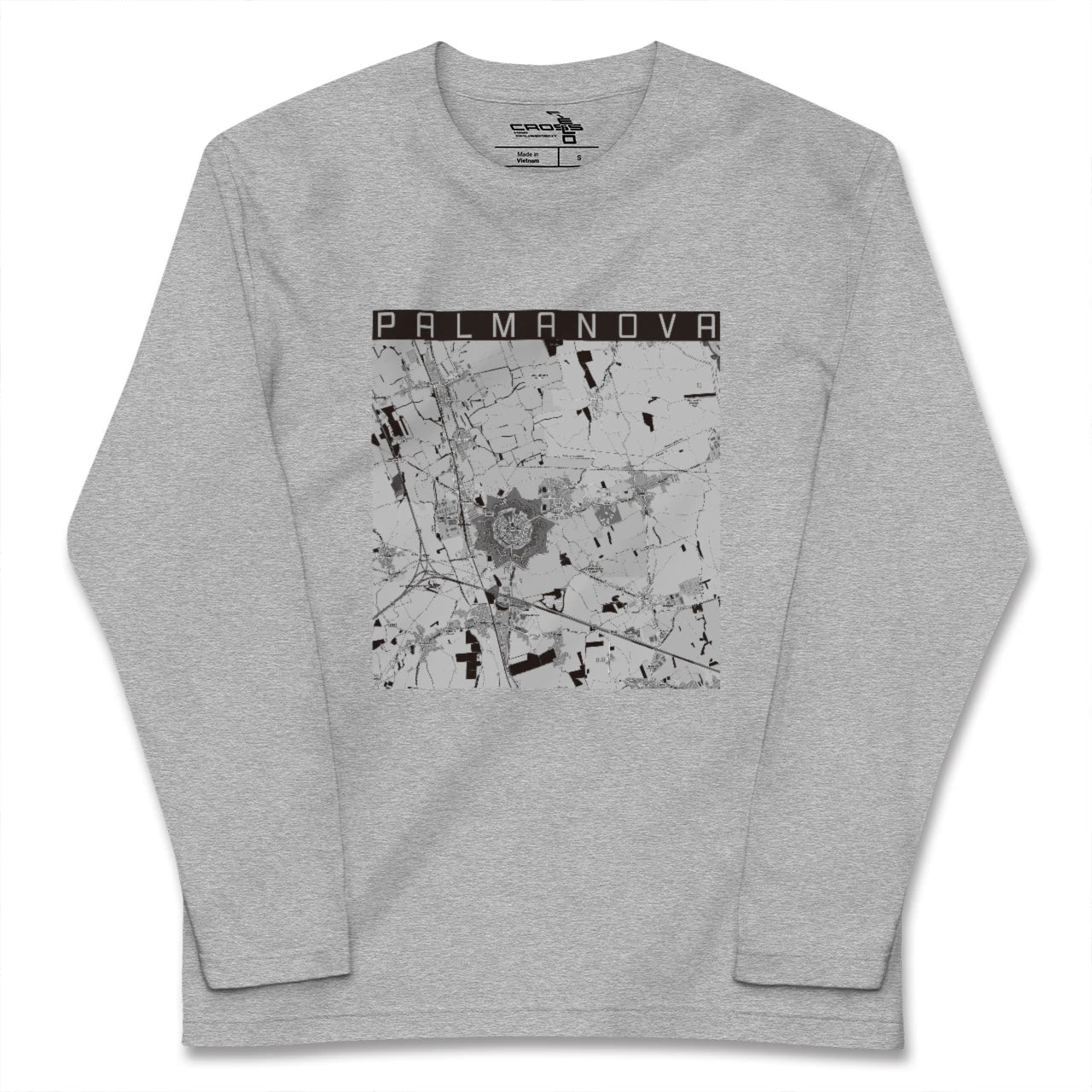 【パルマノーヴァ(イタリア)】地図柄ロングスリーブTシャツ