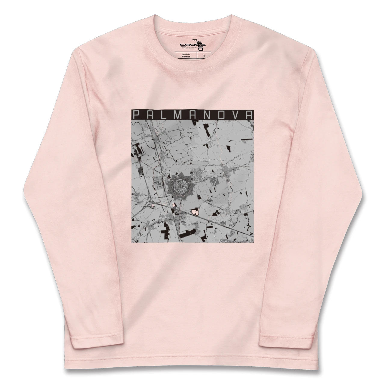 【パルマノーヴァ(イタリア)】地図柄ロングスリーブTシャツ