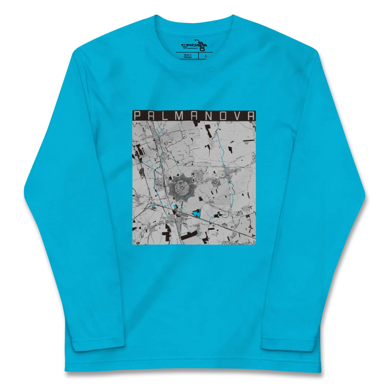 【パルマノーヴァ(イタリア)】地図柄ロングスリーブTシャツ