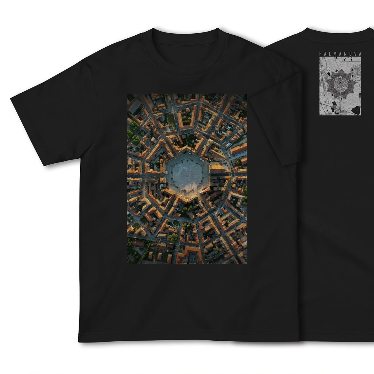 【パルマノーヴァ(イタリア)】Map World ハイクオリティTシャツ