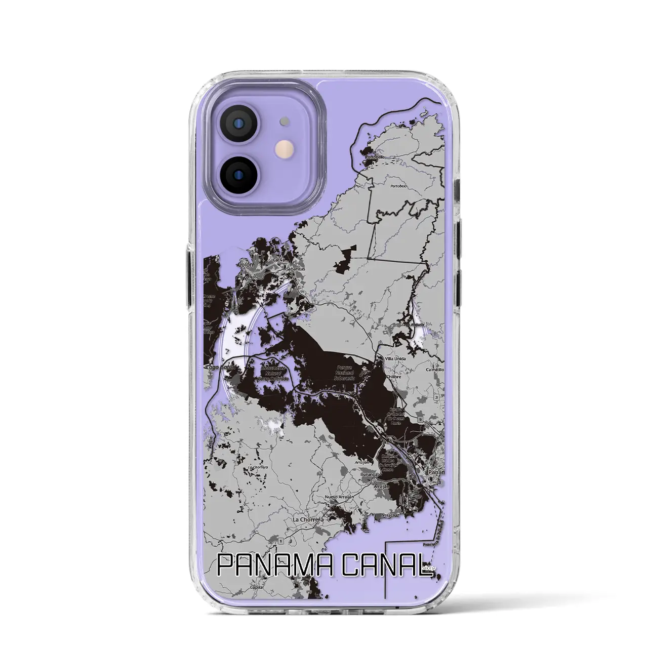 【パナマ運河(パナマ)】地図柄iPhoneケース(MagSafeタイプ)