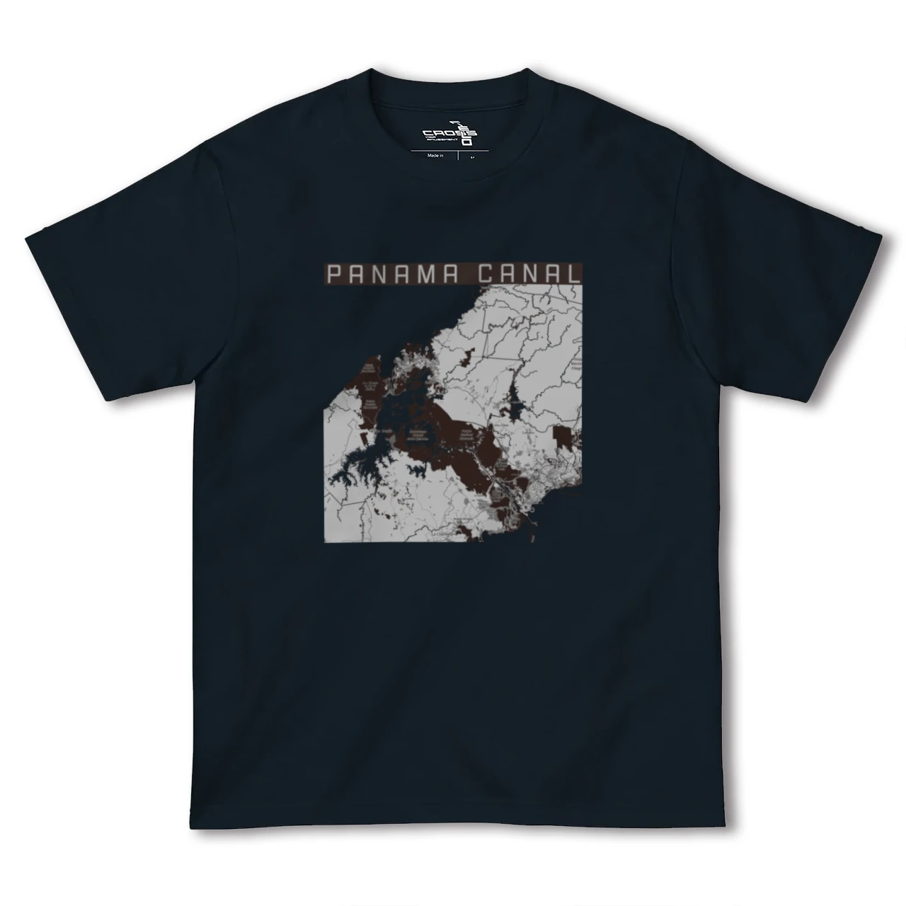 【パナマ運河(パナマ)】地図柄ヘビーウェイトTシャツ