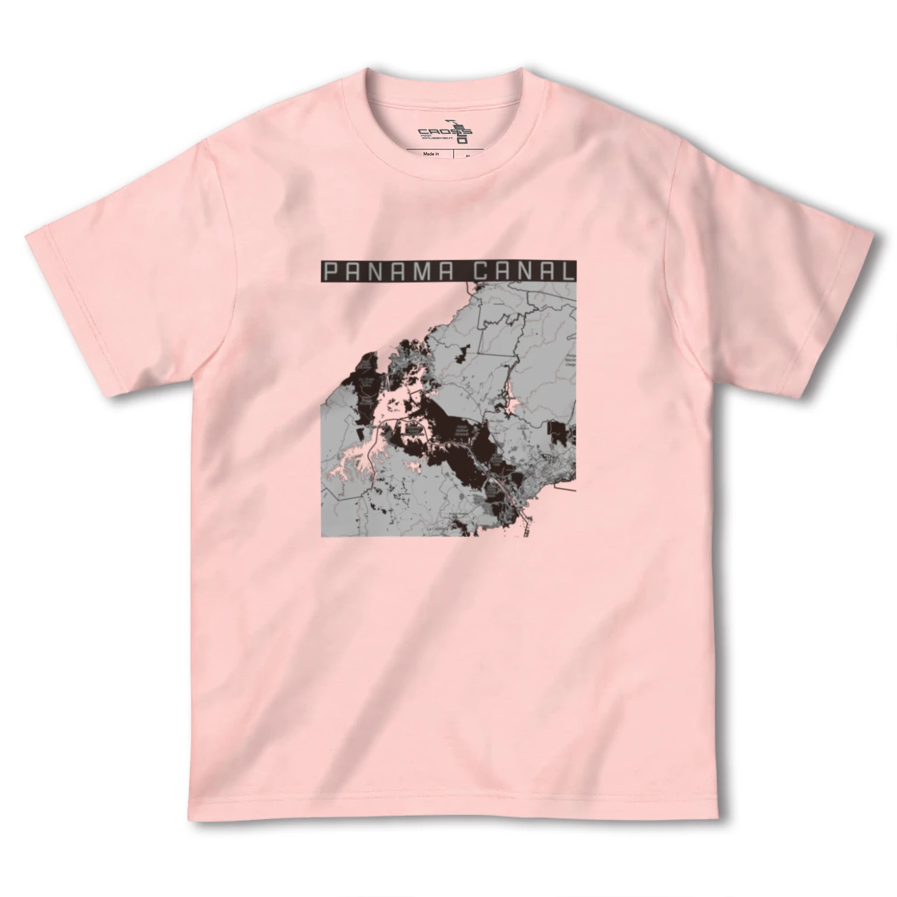 【パナマ運河(パナマ)】地図柄ヘビーウェイトTシャツ