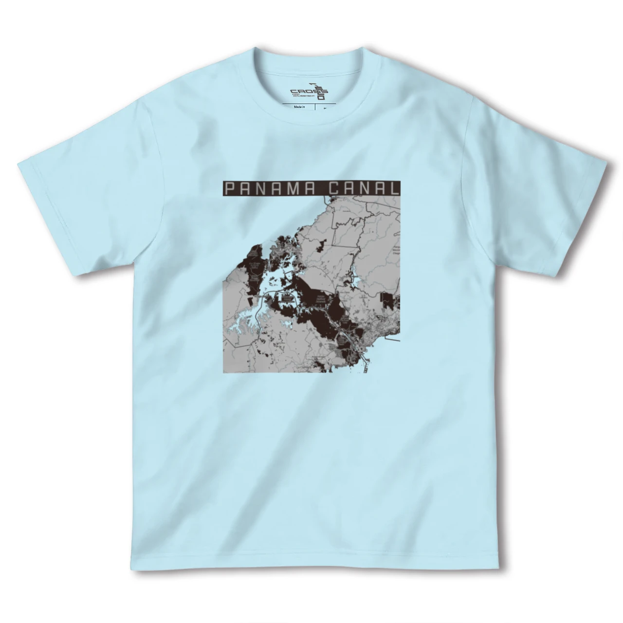【パナマ運河(パナマ)】地図柄ヘビーウェイトTシャツ