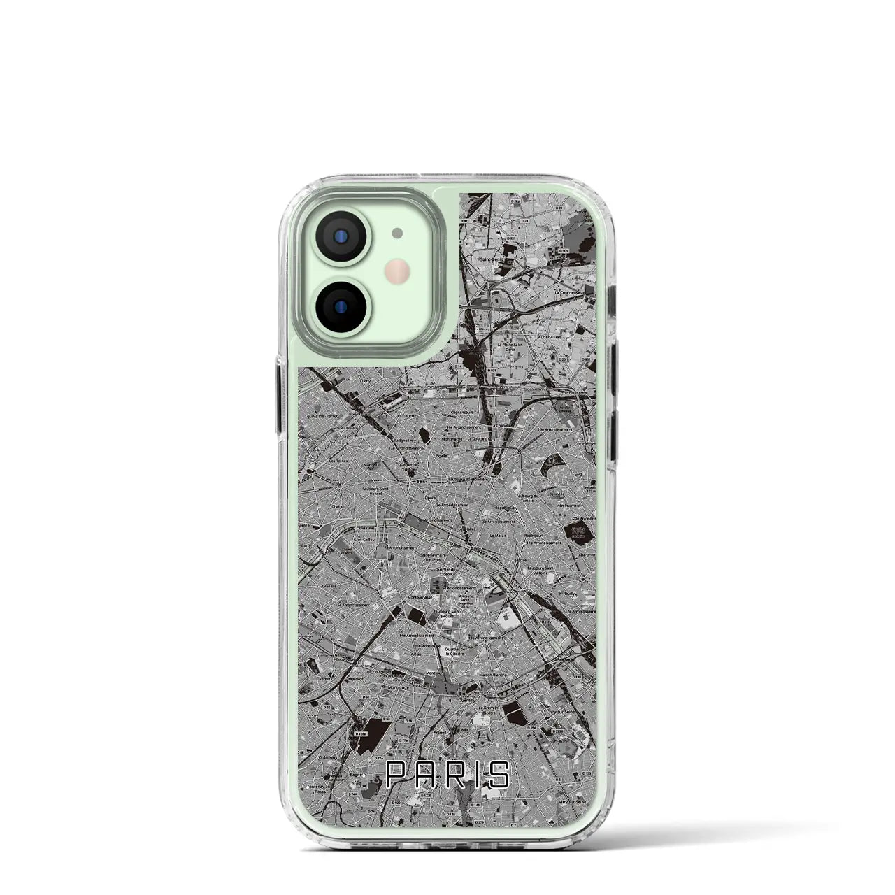 【パリ(フランス)】地図柄iPhoneケース(MagSafeタイプ)