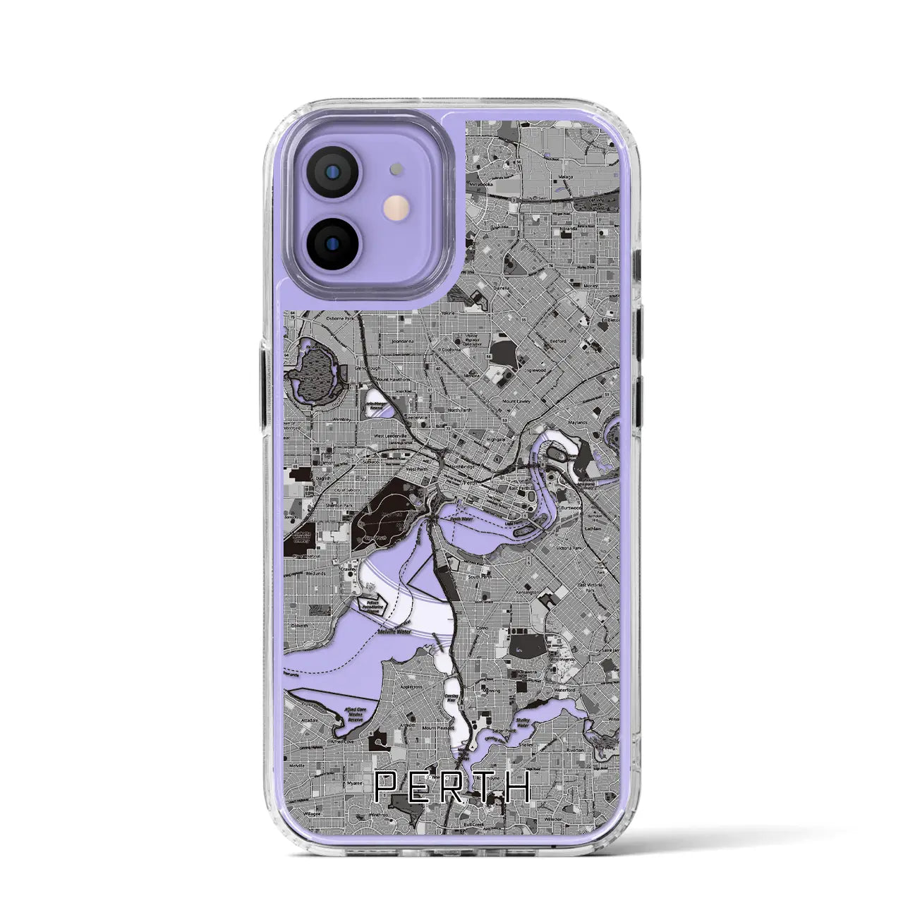 【パース(オーストラリア)】地図柄iPhoneケース(MagSafeタイプ)
