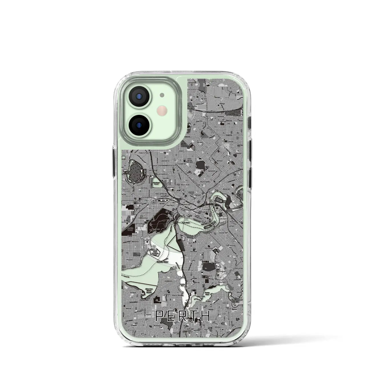 【パース(オーストラリア)】地図柄iPhoneケース(MagSafeタイプ)