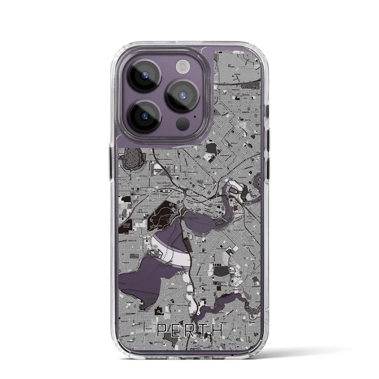 【パース(オーストラリア)】地図柄iPhoneケース(MagSafeタイプ)