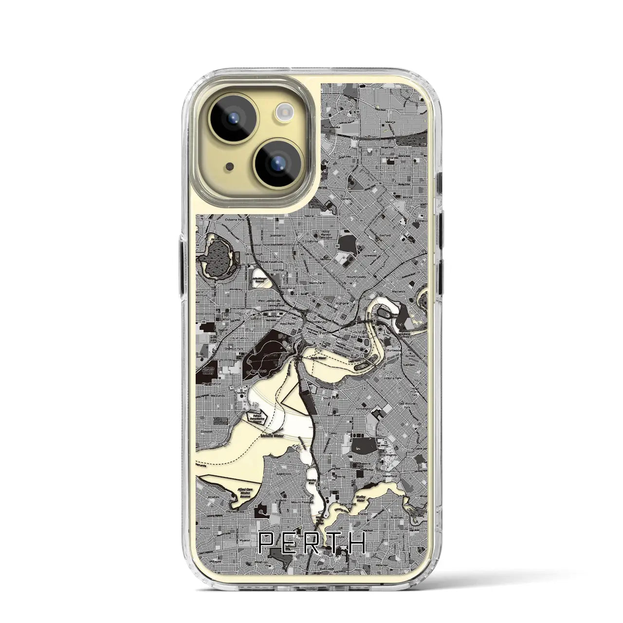 【パース(オーストラリア)】地図柄iPhoneケース(MagSafeタイプ)