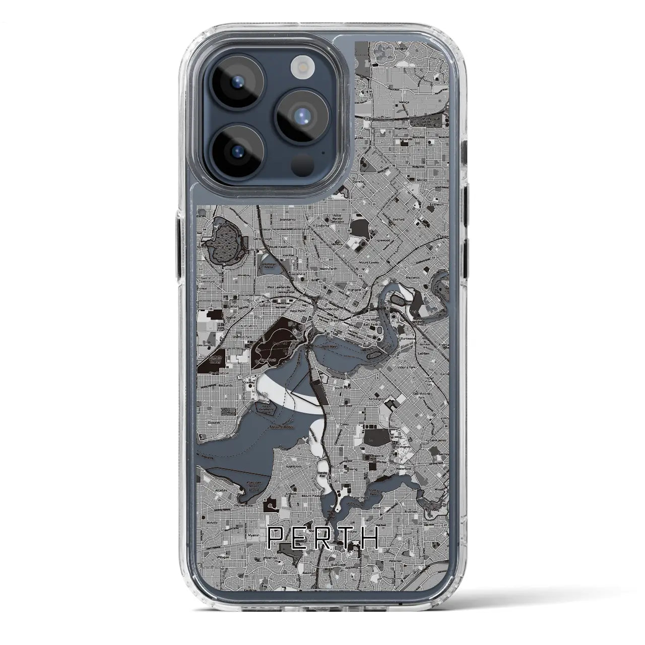 【パース(オーストラリア)】地図柄iPhoneケース(MagSafeタイプ)