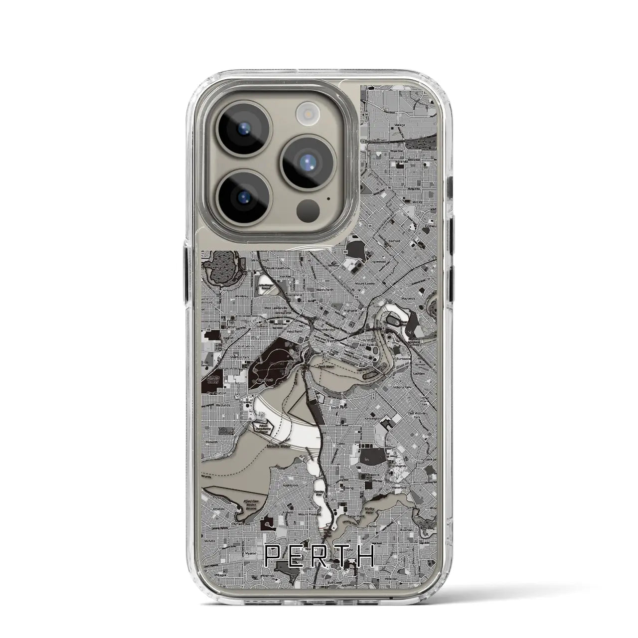 【パース(オーストラリア)】地図柄iPhoneケース(MagSafeタイプ)
