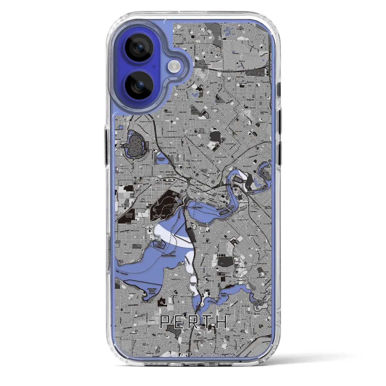 【パース(オーストラリア)】地図柄iPhoneケース(MagSafeタイプ)