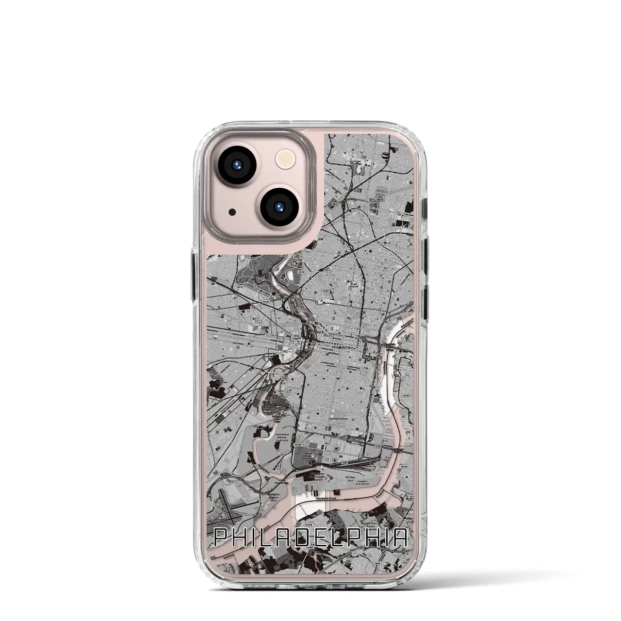 【フィラデルフィア(アメリカ)】地図柄iPhoneケース(MagSafeタイプ)