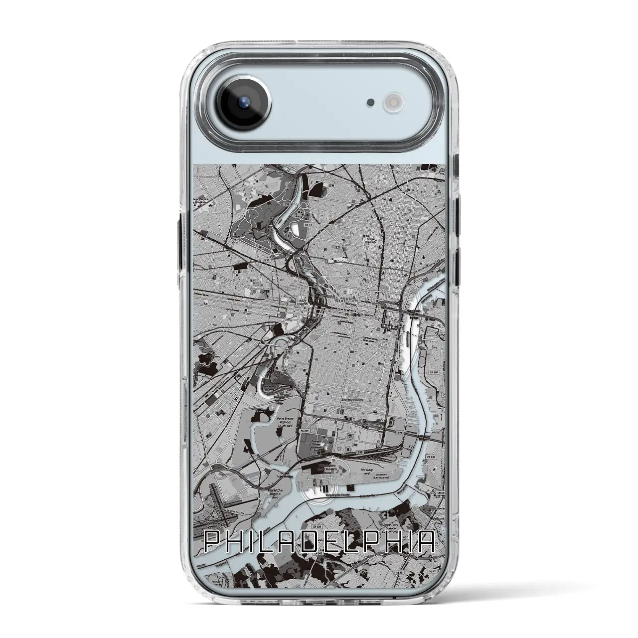 【フィラデルフィア(アメリカ)】地図柄iPhoneケース(MagSafeタイプ)