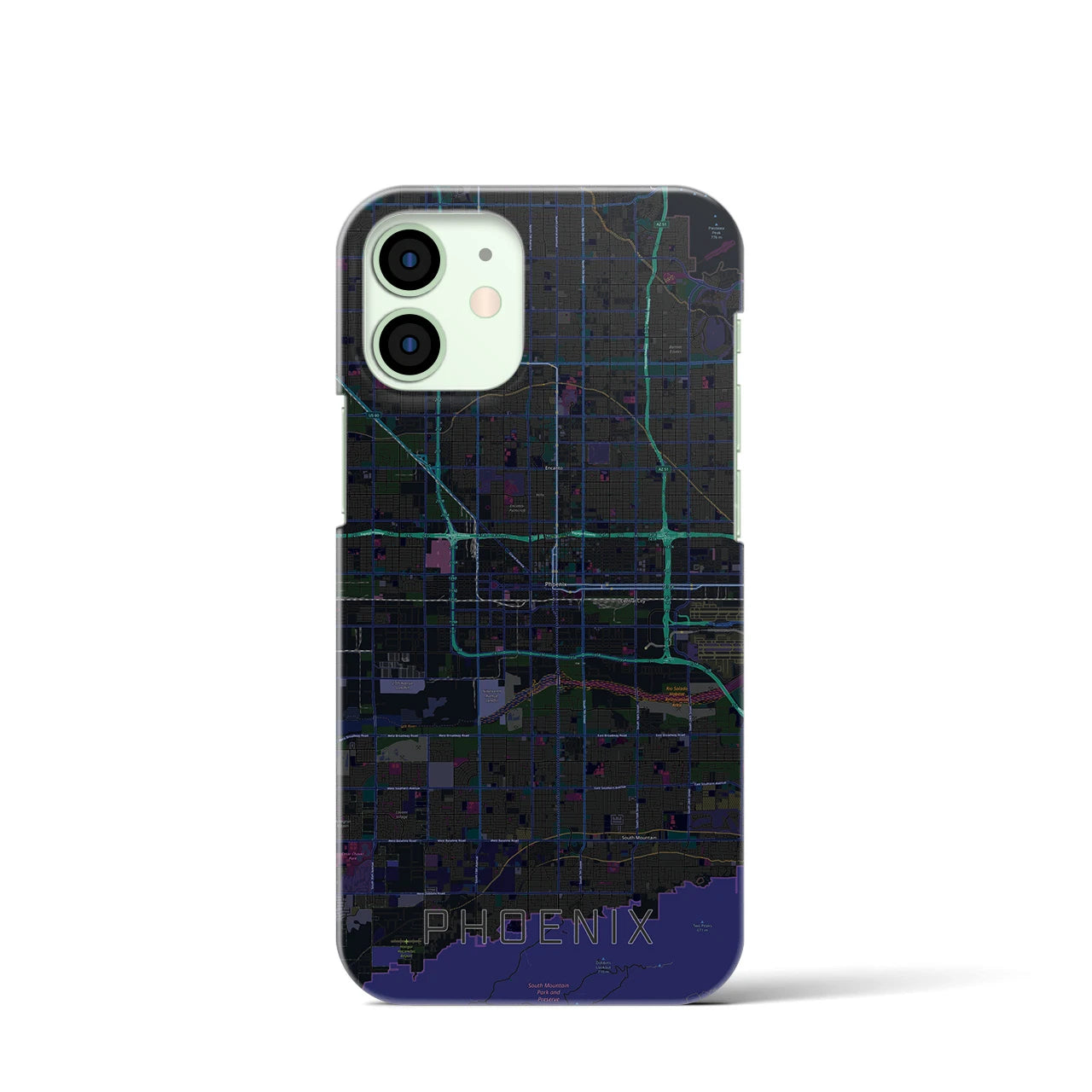 【フェニックス(アメリカ)】地図柄iPhoneケース(バックカバータイプ)