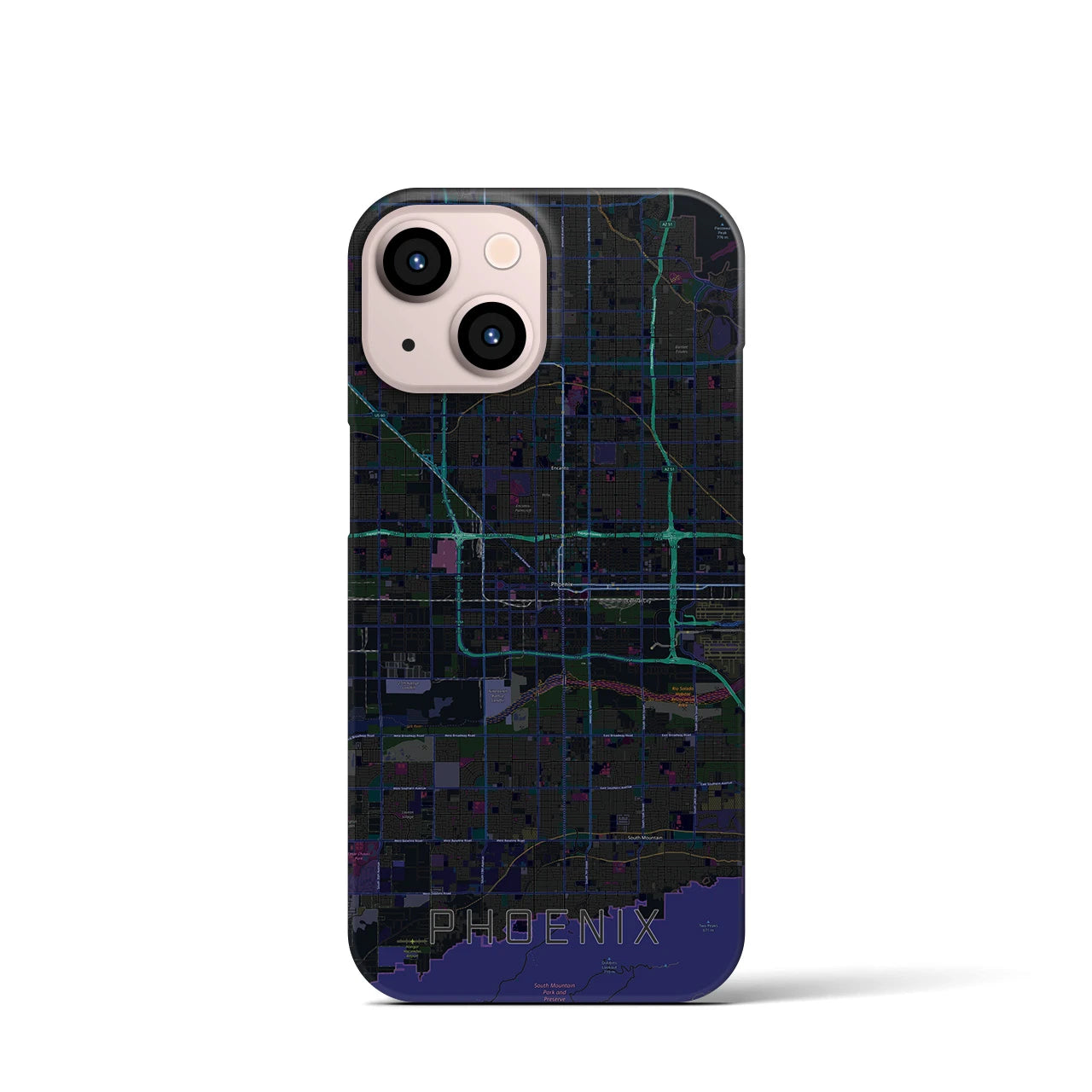 【フェニックス(アメリカ)】地図柄iPhoneケース(バックカバータイプ)