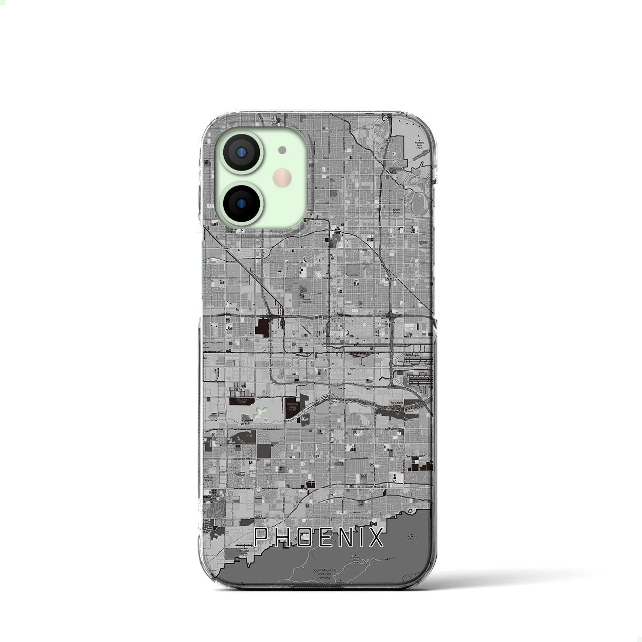 【フェニックス(アメリカ)】地図柄iPhoneケース(クリアタイプ)