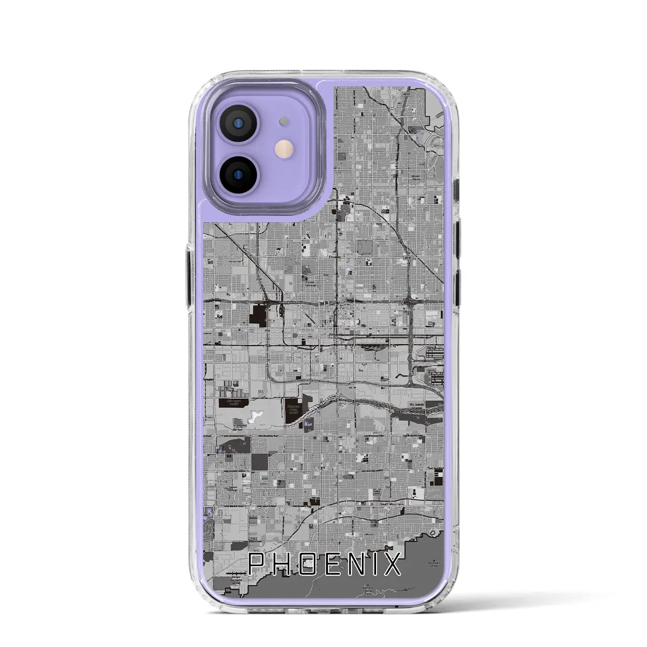 【フェニックス(アメリカ)】地図柄iPhoneケース(MagSafeタイプ)