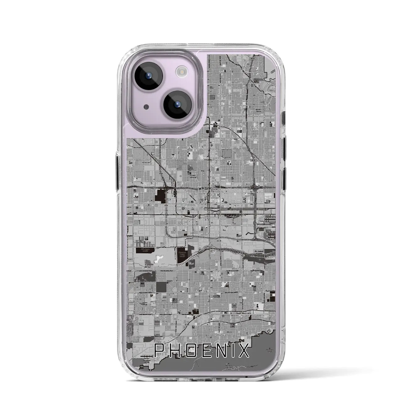 【フェニックス(アメリカ)】地図柄iPhoneケース(MagSafeタイプ)