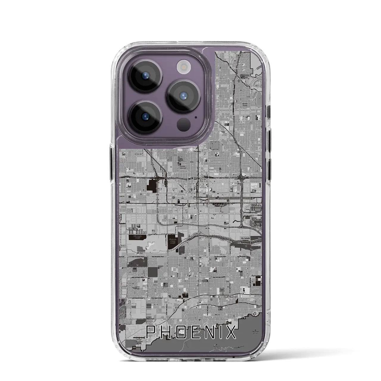 【フェニックス(アメリカ)】地図柄iPhoneケース(MagSafeタイプ)