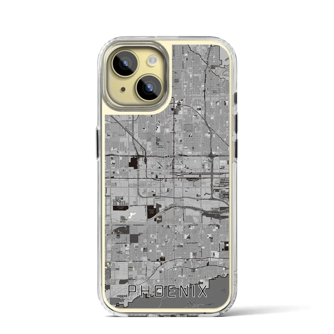 【フェニックス(アメリカ)】地図柄iPhoneケース(MagSafeタイプ)