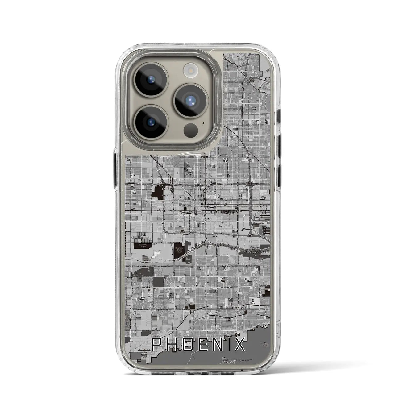 【フェニックス(アメリカ)】地図柄iPhoneケース(MagSafeタイプ)