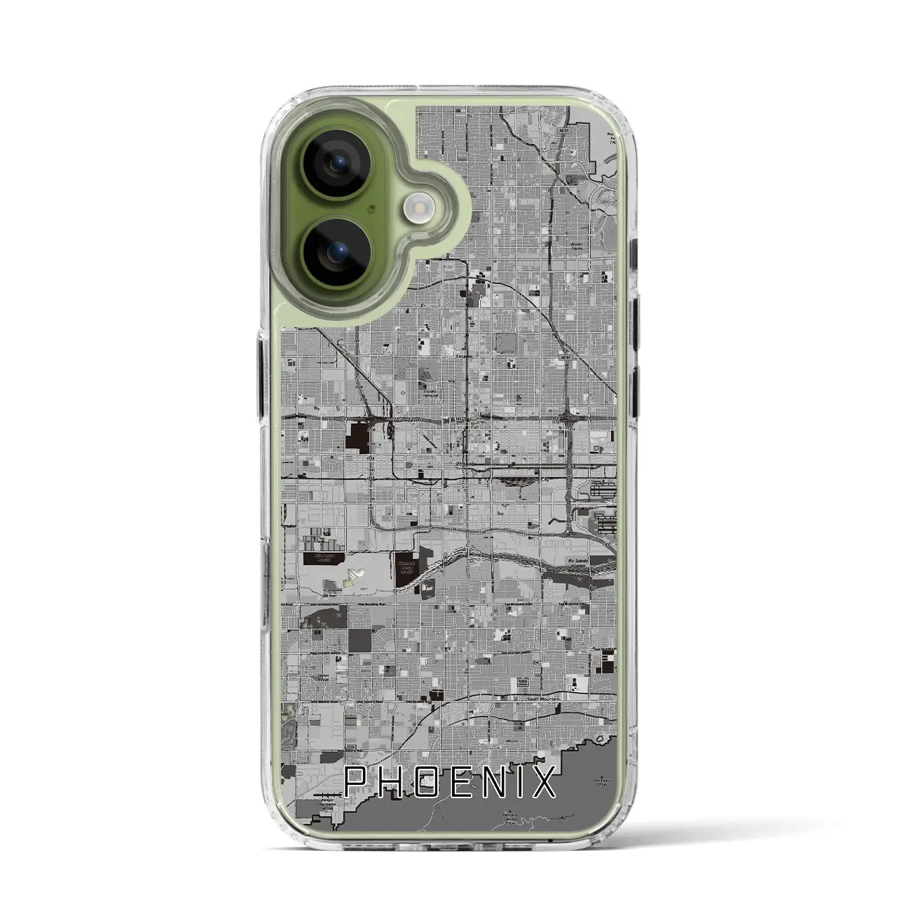 【フェニックス(アメリカ)】地図柄iPhoneケース(MagSafeタイプ)