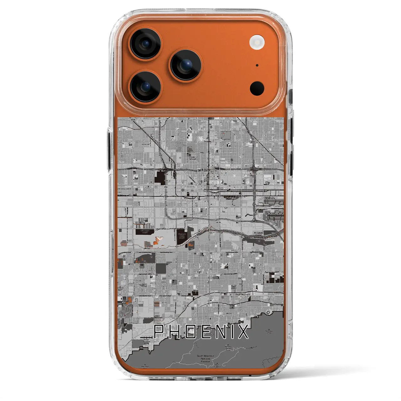【フェニックス(アメリカ)】地図柄iPhoneケース(MagSafeタイプ)