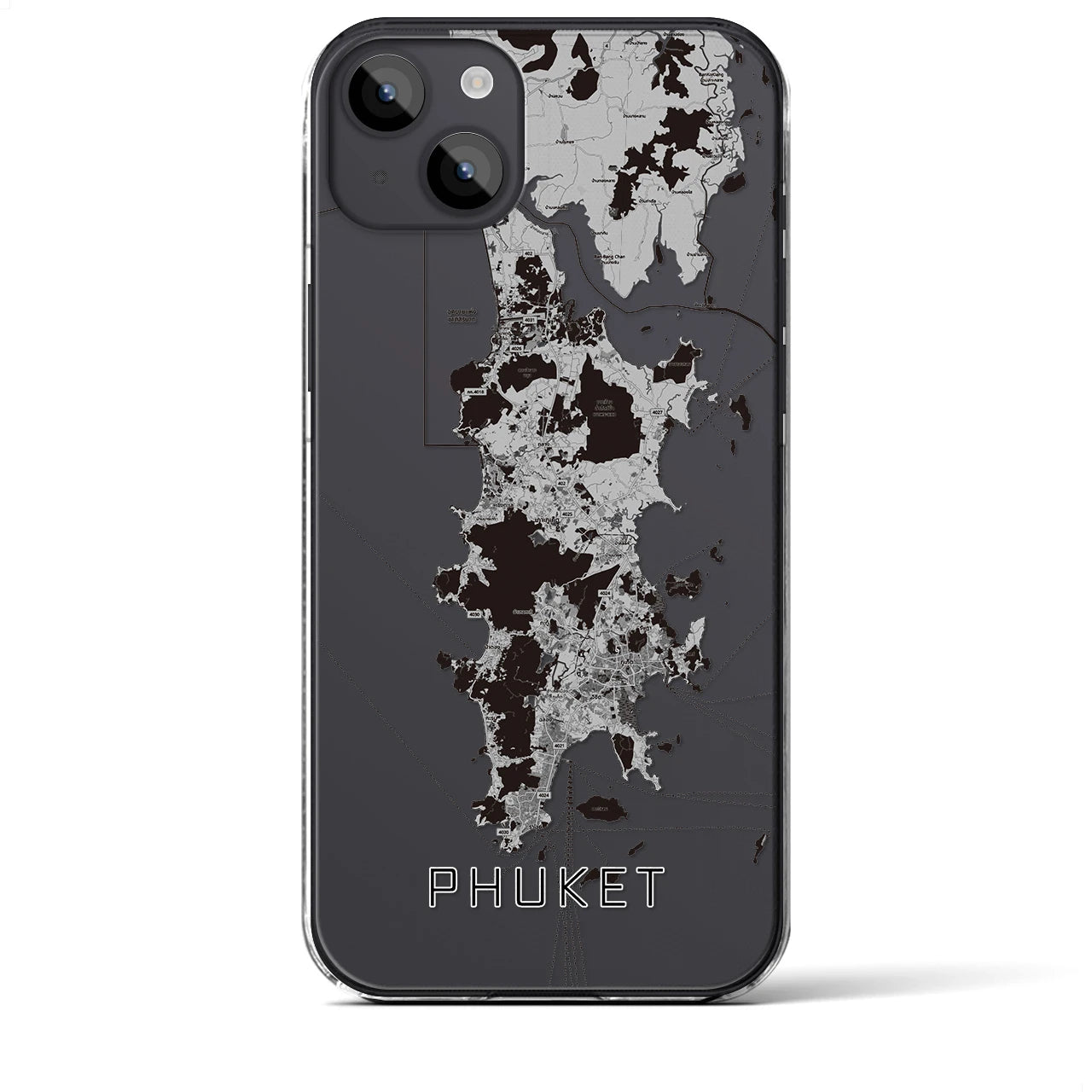 【プーケット(タイ)】地図柄iPhoneケース(クリアタイプ)