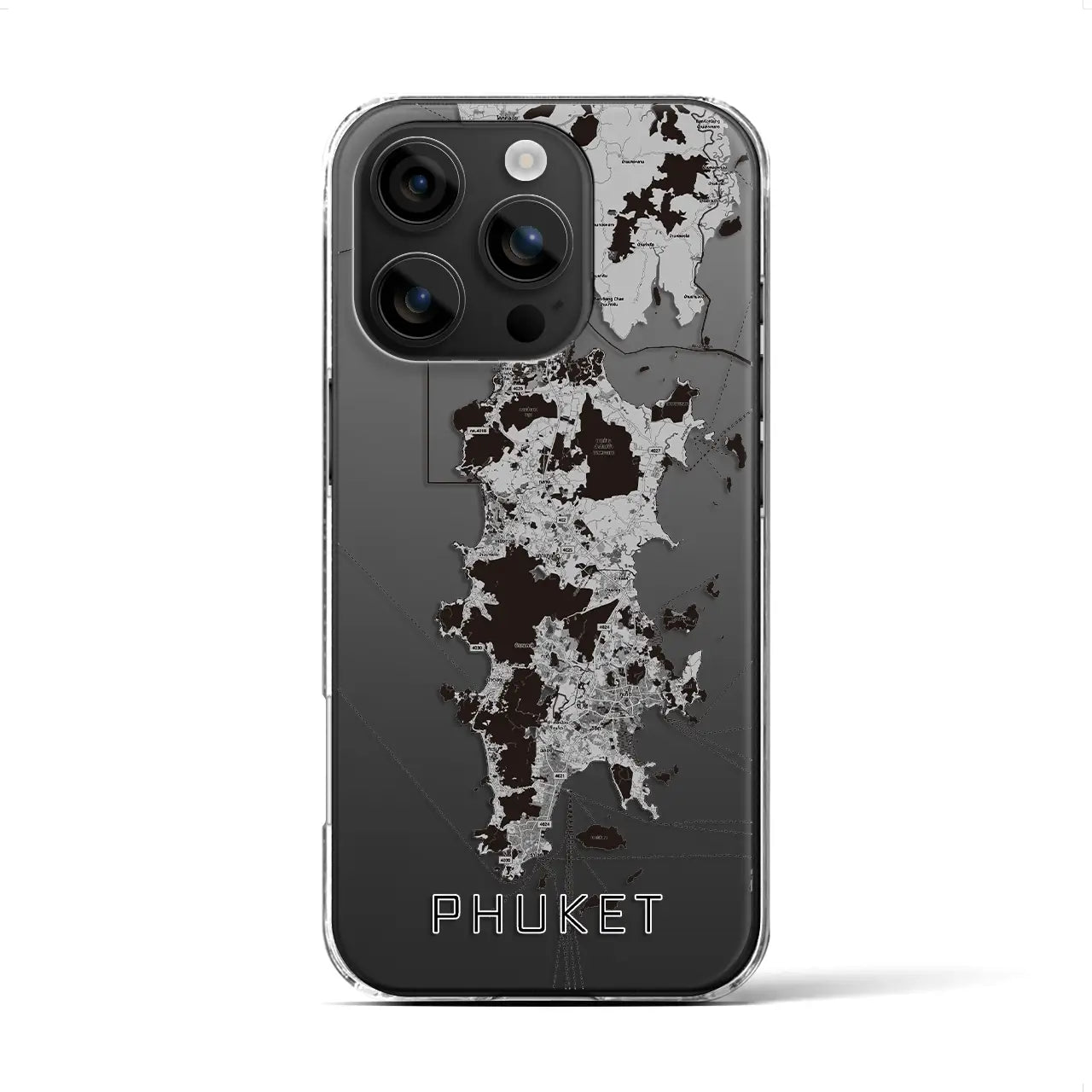 【プーケット(タイ)】地図柄iPhoneケース(クリアタイプ)