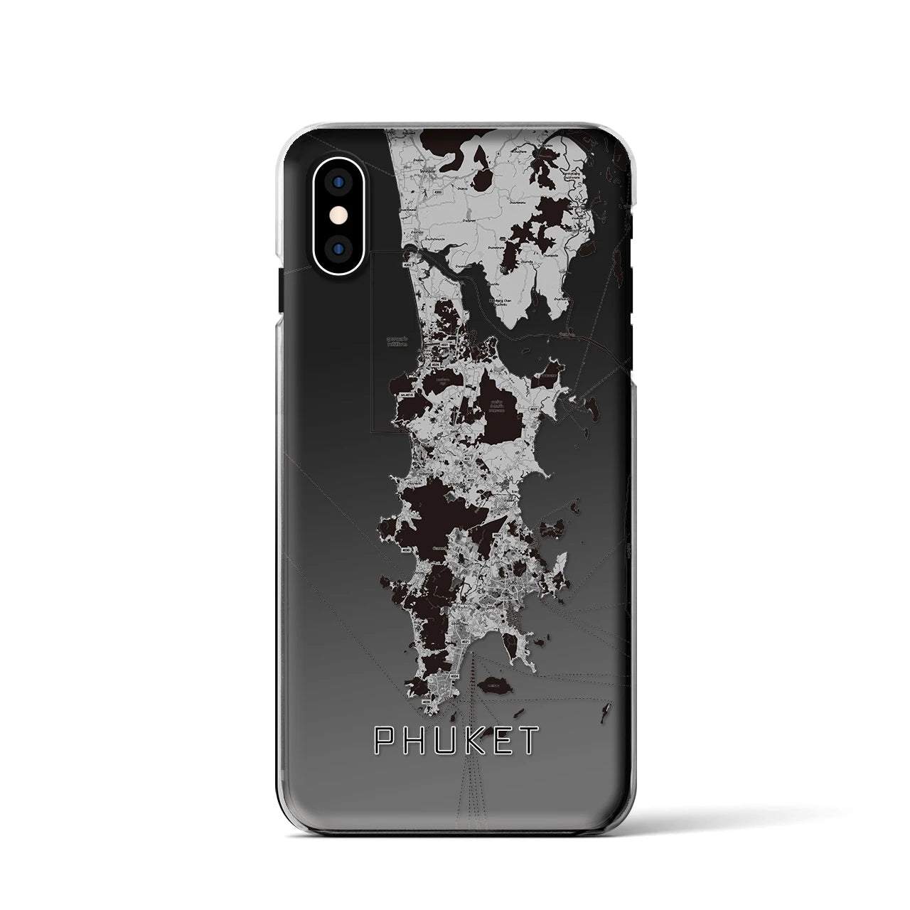 【プーケット(タイ)】地図柄iPhoneケース(クリアタイプ)