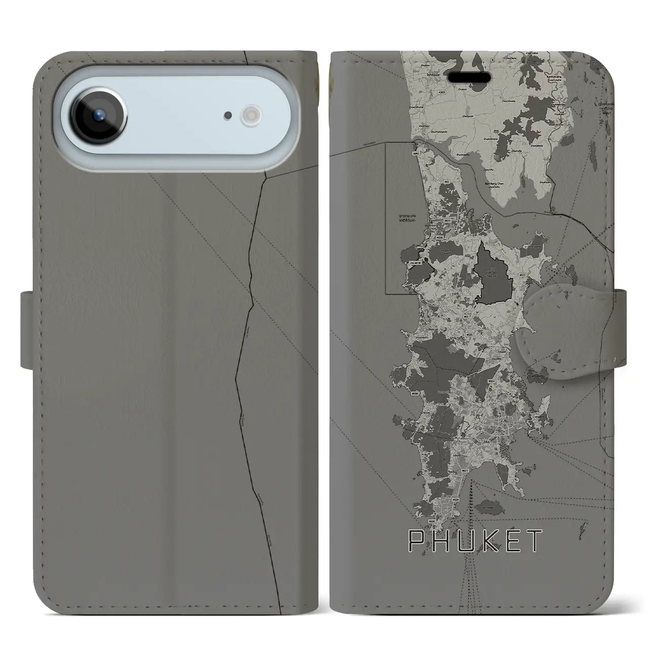 【プーケット(タイ)】地図柄iPhoneケース(手帳タイプ)