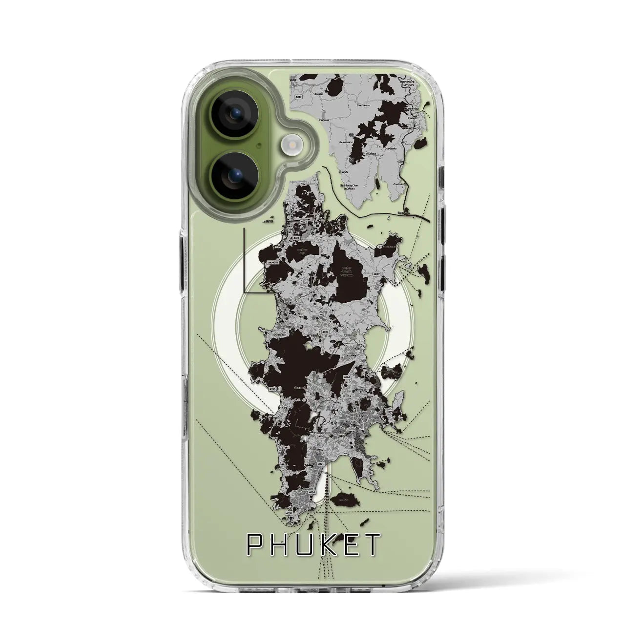 【プーケット(タイ)】地図柄iPhoneケース(MagSafeタイプ)