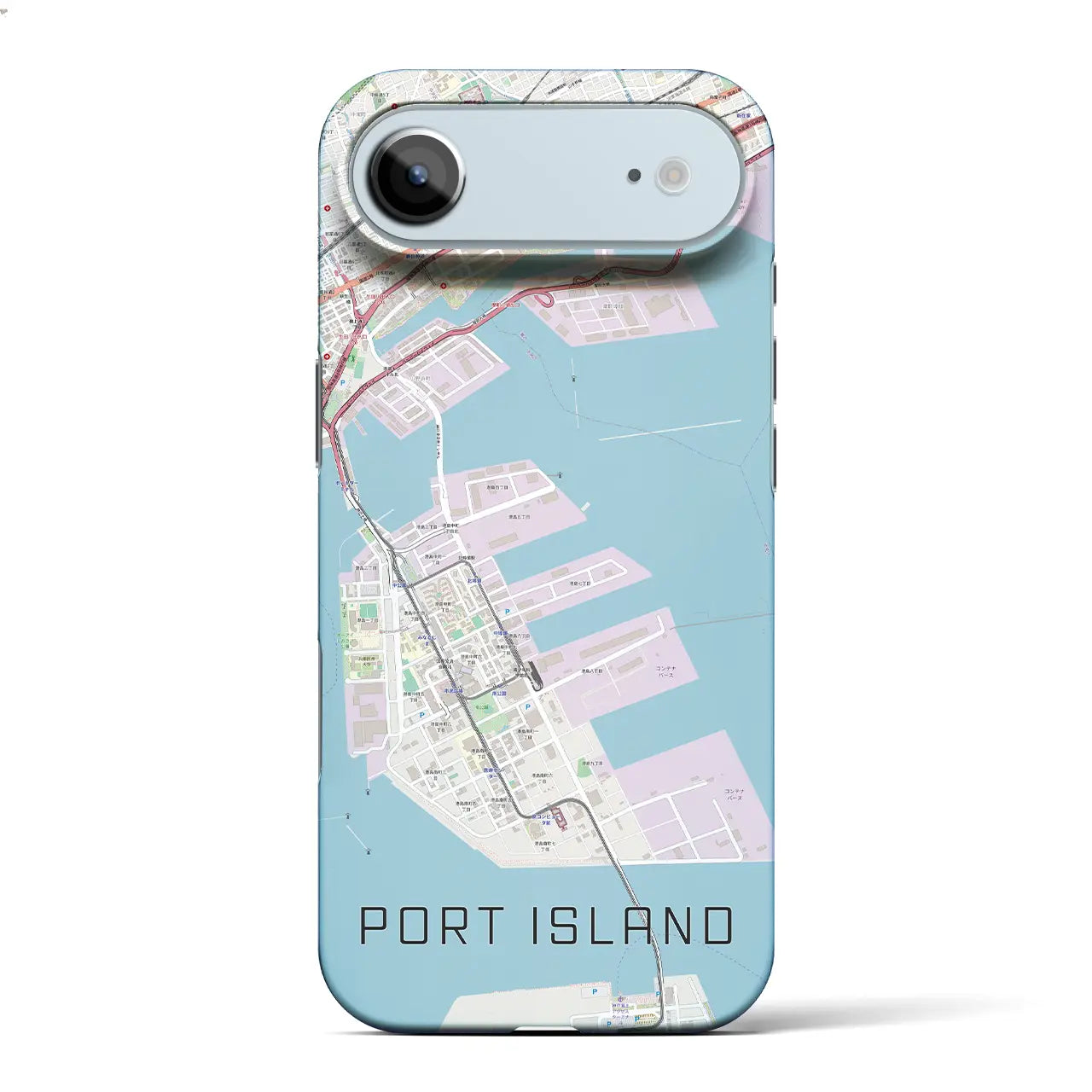 【ポートアイランド(兵庫県)】地図柄iPhoneケース(バックカバータイプ)