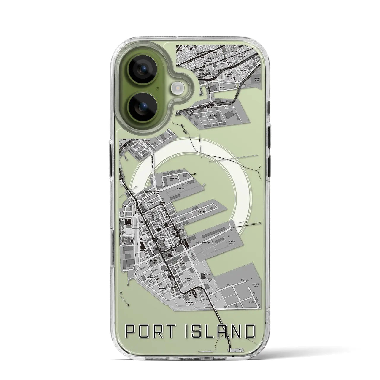 【ポートアイランド(兵庫県)】地図柄iPhoneケース(MagSafeタイプ)