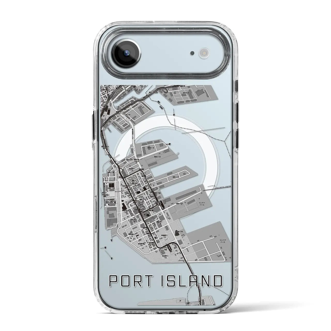 【ポートアイランド(兵庫県)】地図柄iPhoneケース(MagSafeタイプ)