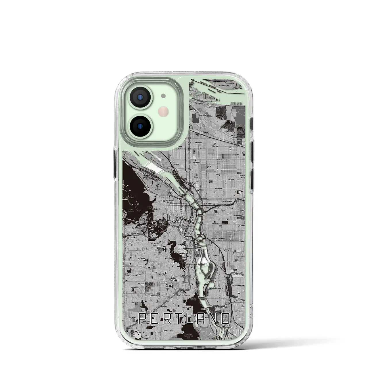 【ポートランド(アメリカ)】地図柄iPhoneケース(MagSafeタイプ)