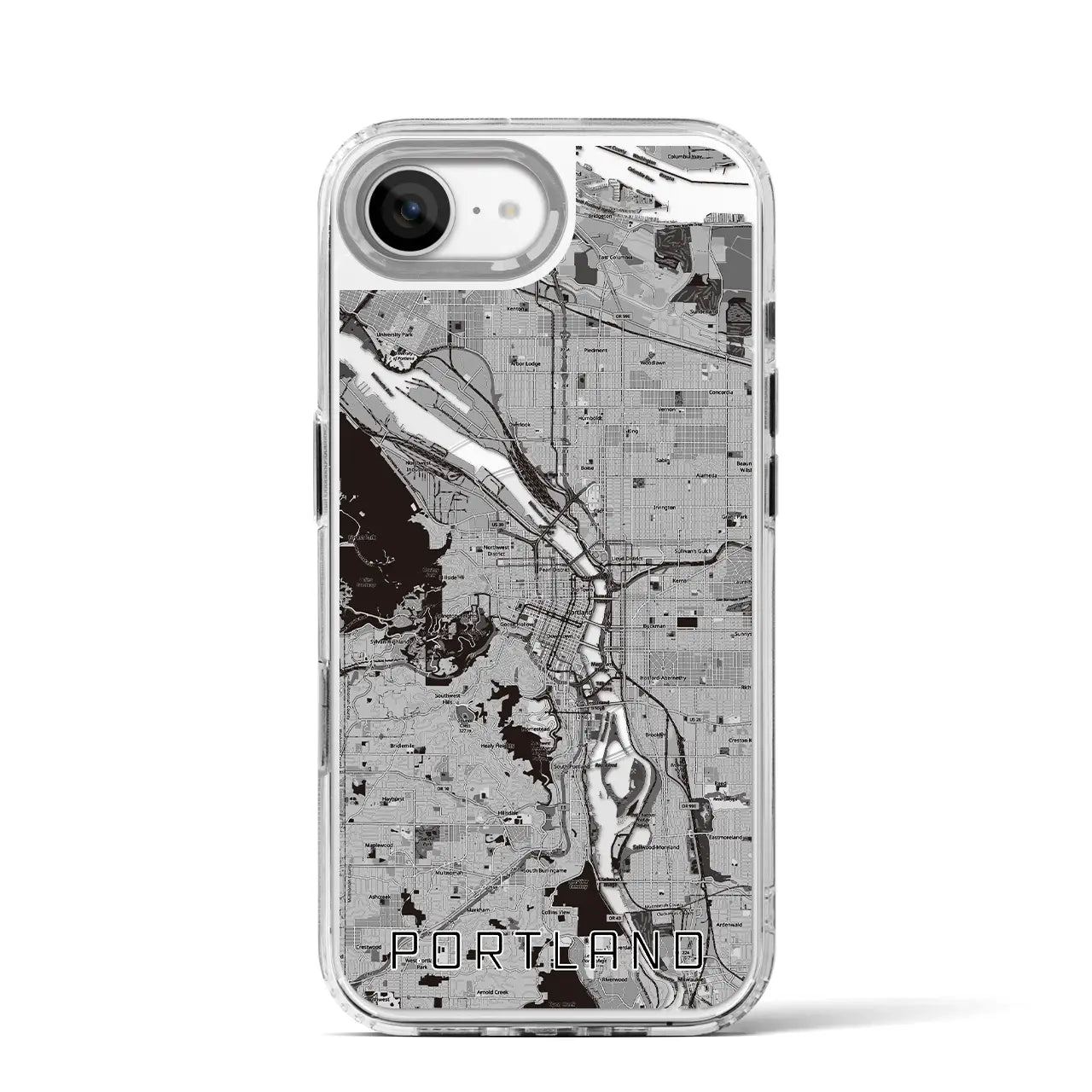 【ポートランド(アメリカ)】地図柄iPhoneケース(MagSafeタイプ)