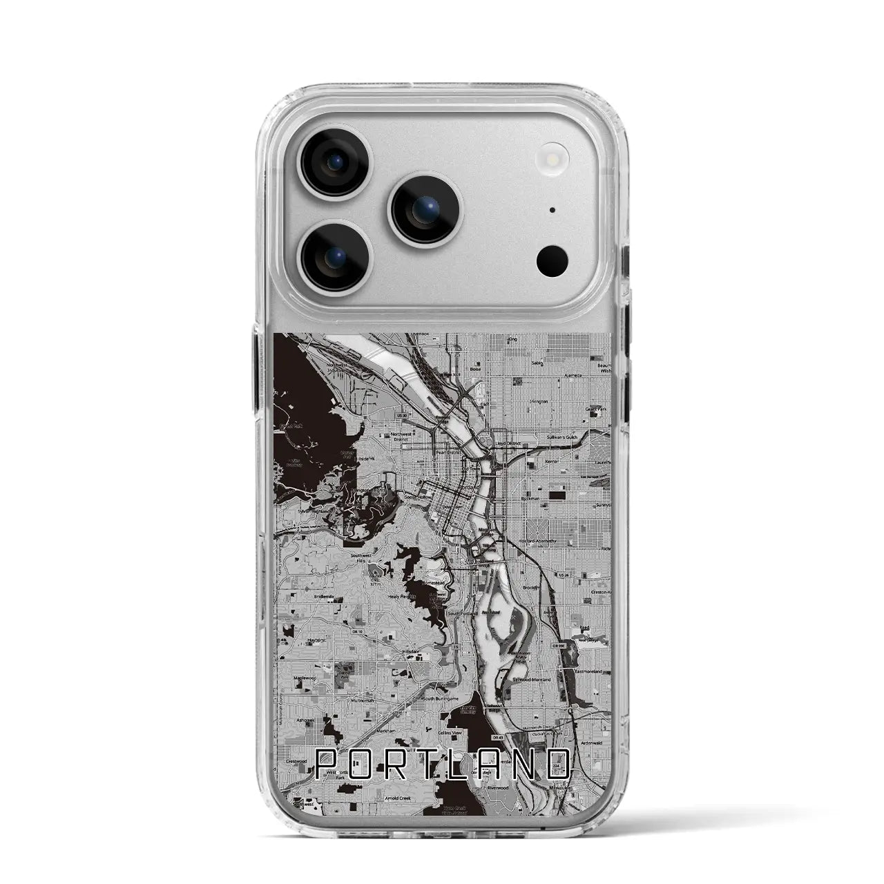 【ポートランド(アメリカ)】地図柄iPhoneケース(MagSafeタイプ)