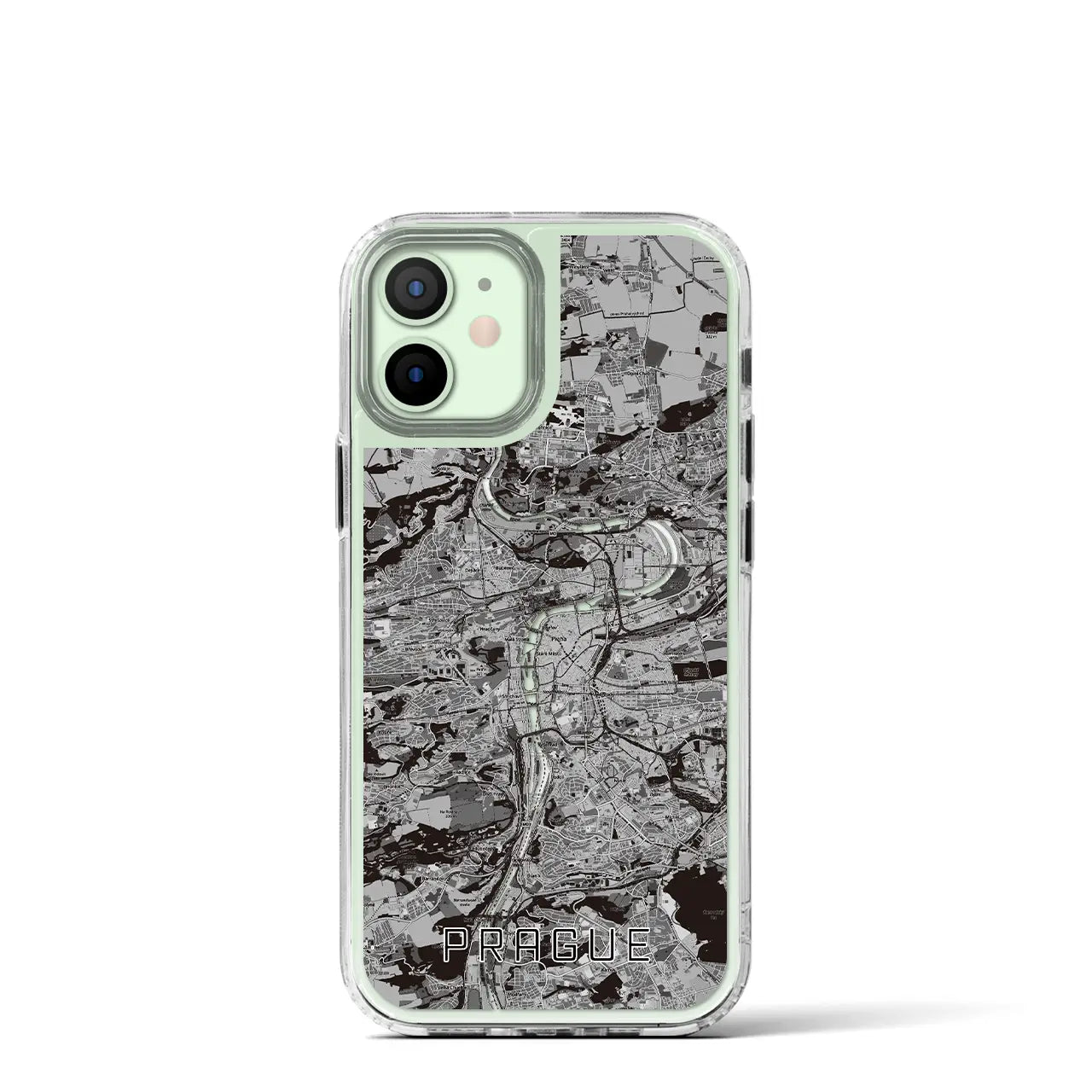 【プラハ(チェコ)】地図柄iPhoneケース(MagSafeタイプ)