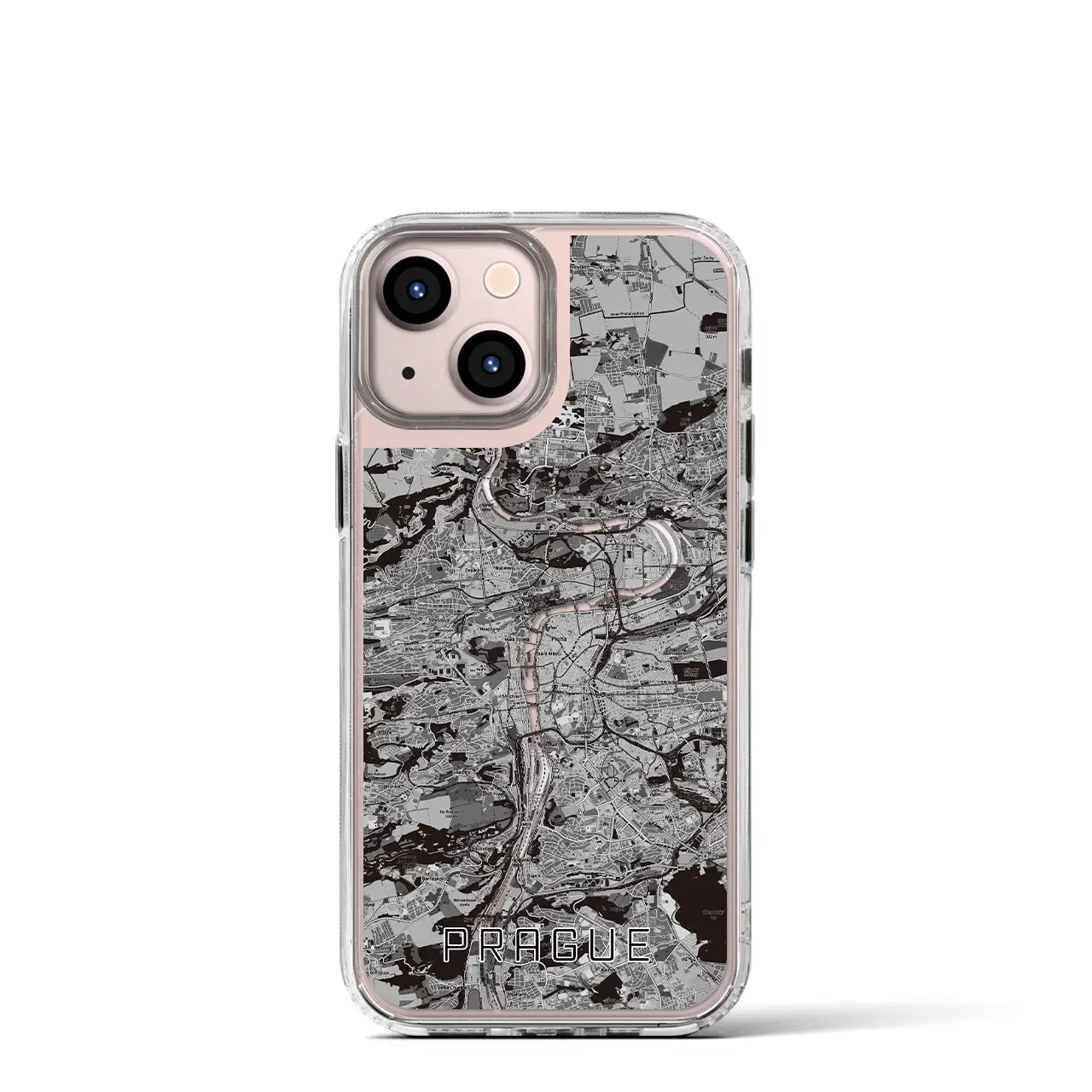 【プラハ(チェコ)】地図柄iPhoneケース(MagSafeタイプ)