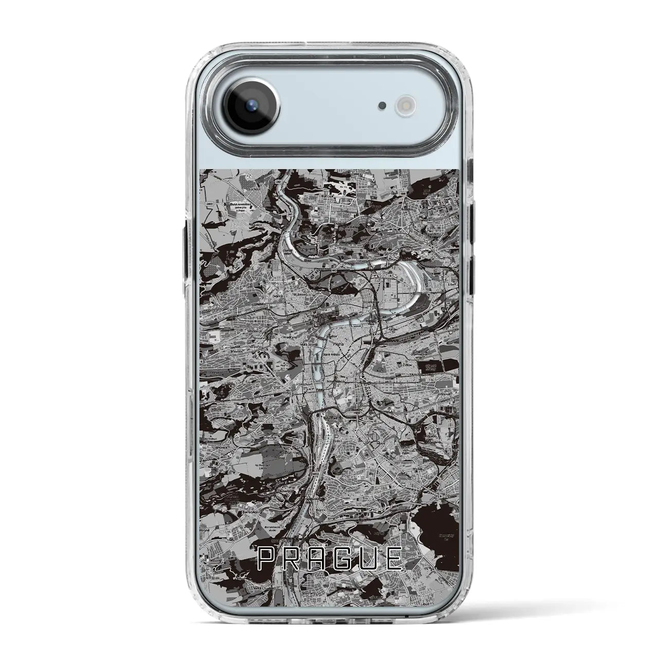 【プラハ(チェコ)】地図柄iPhoneケース(MagSafeタイプ)