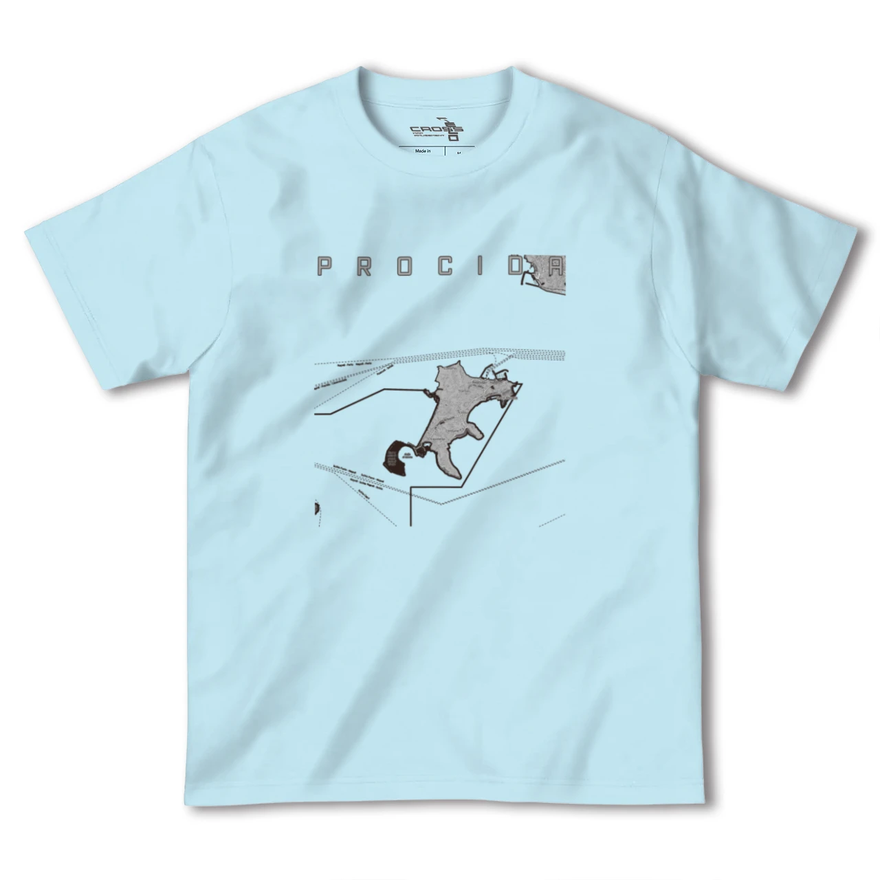 【プローチダ(イタリア)】地図柄ヘビーウェイトTシャツ