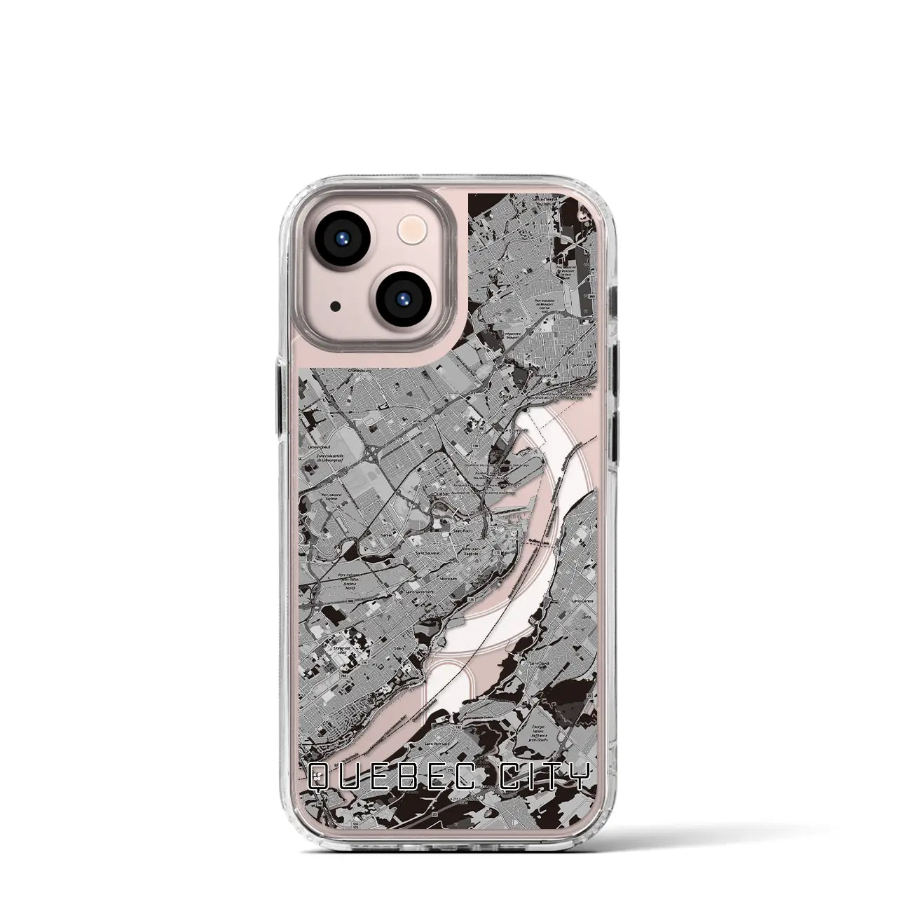 【ケベック・シティー(カナダ)】地図柄iPhoneケース(MagSafeタイプ)