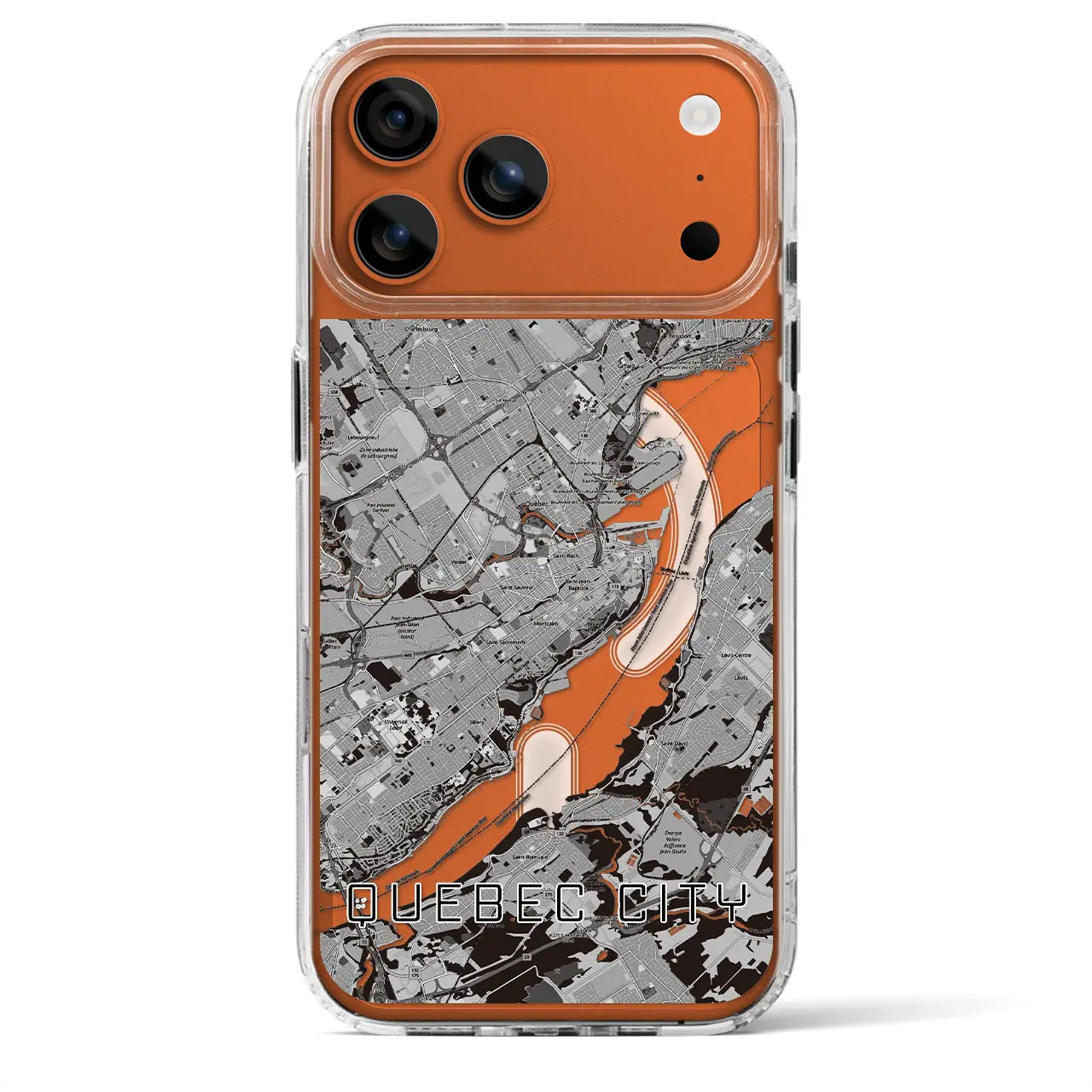 【ケベック・シティー(カナダ)】地図柄iPhoneケース(MagSafeタイプ)