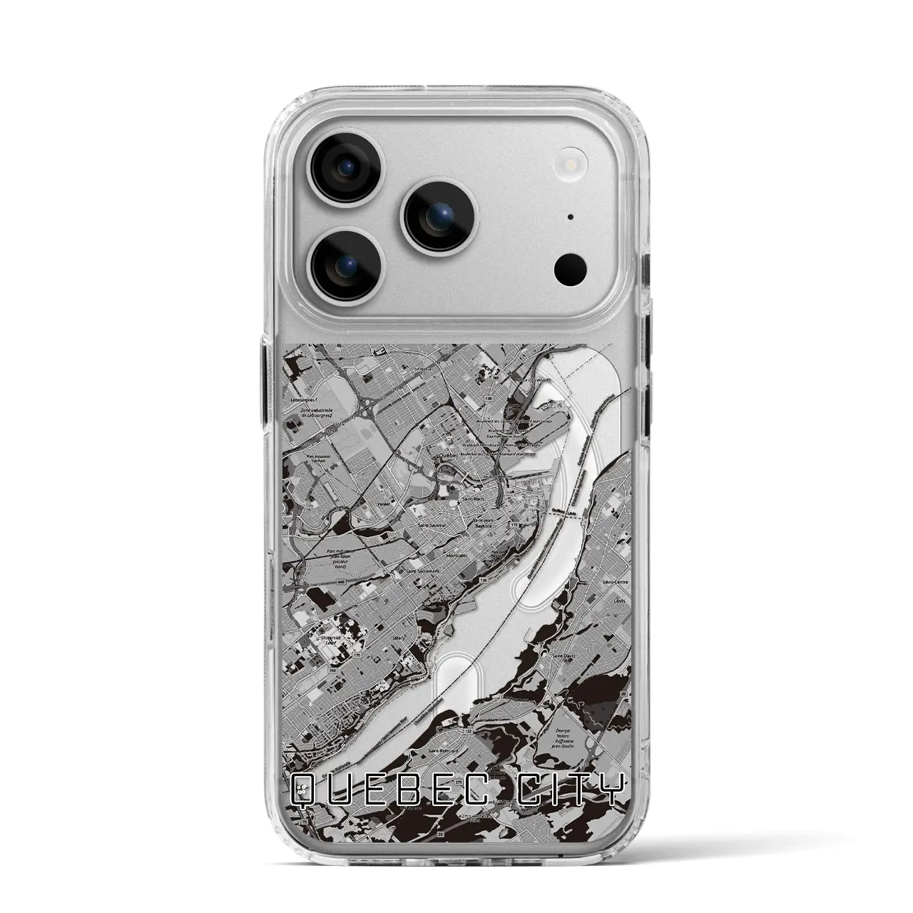 【ケベック・シティー(カナダ)】地図柄iPhoneケース(MagSafeタイプ)