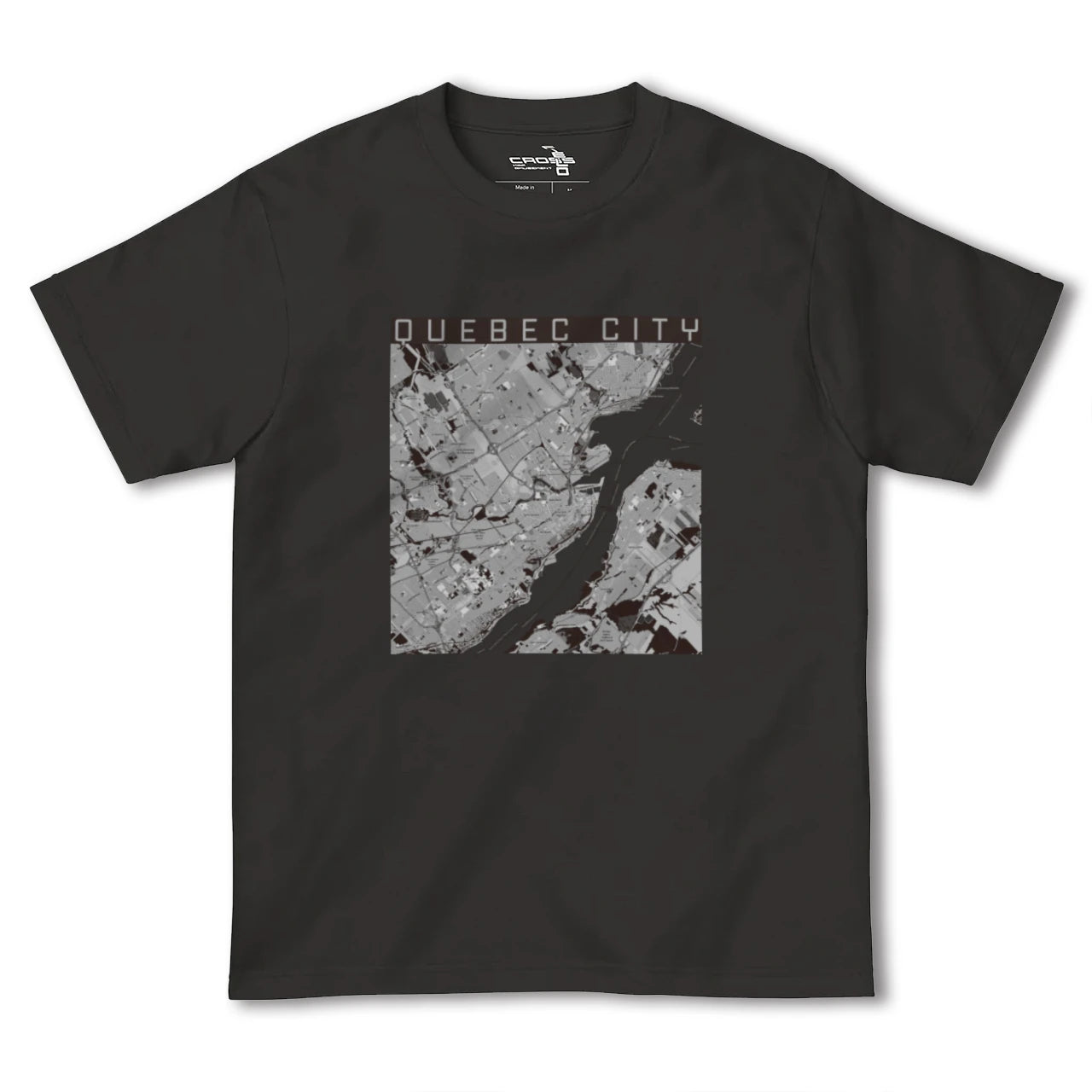 【ケベック・シティー(カナダ)】地図柄ヘビーウェイトTシャツ