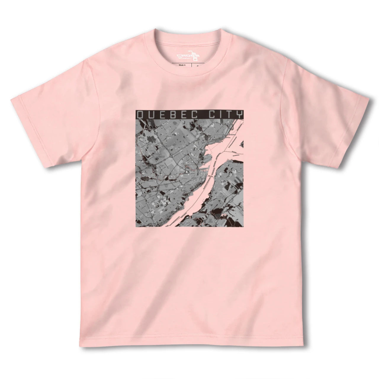 【ケベック・シティー(カナダ)】地図柄ヘビーウェイトTシャツ